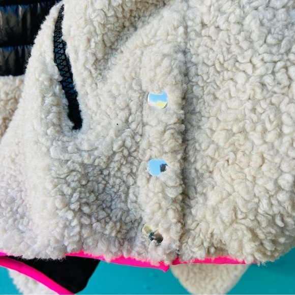 SANDY LIANG BOOTH PULLOVER SHERPA DOWN PUFFER HOODIE QUILTED OVERSIZED - Picture 6 of 11